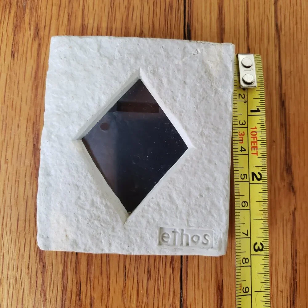 Morning Glory Ethos Gray Stone Plastic Mini Picture Frame 2x3 Photo